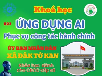 UBND xã Đăk Tờ Kan -Chinh phục AI phục vụ công tác Hành chính