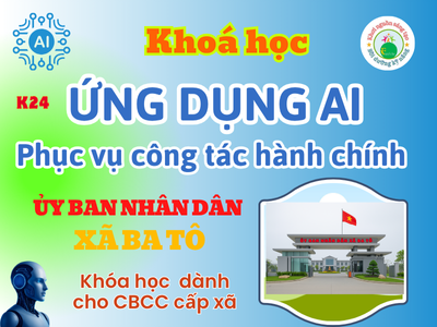 UBND xã Ba Tô -Chinh phục AI phục vụ công tác Hành chính