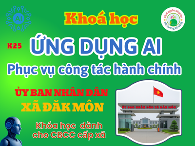 UBND xã Đăk Môn- Chinh phục AI phục vụ công tác Hành chính